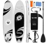 SereneLife 10'6" Inflatable Stand Up Paddle Board with Premium SUP Accessories - 32" Wide Stable Design with Non-Slip EVA Deck Pad, for Youth and Adults, 275 lbs. Capacity