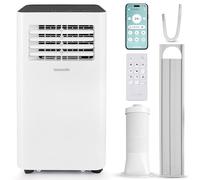 SereneLife 3-in-1 Portable Air Conditioning Unit, 9,000 BTU Mobile Unit, with Built-in Dehumidifier & Fan Modes, Includes Window Mount Kit, WIFI