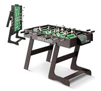 SereneLife 4ft Football Table, Compact Game Table with Steel Rods