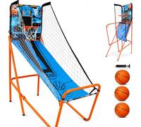 SereneLife Basketball Arcade Game, Foldable Hoop, LED Scoreboard & Timer | Foldable basketball arcade game with 203 cm shooting distance, electronic LED scoreboard, play timer and 3 rubber balls.