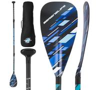 SereneLife Carbon Fiber Paddle Board | 70-86 Inches Adjustable SUP Paddle | 3-Piece Lightweight 60% Carbon Fiber Shaft | Oval Shaft Lever Lock Clamp with Comfortable Grip | Carrying Bag Included