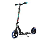 SereneLife City Scooter Stable Adjustable Height Foldable with Carry Strap, Stand and Pedal Brake, for Children and Adults up to 100 kg, Graffiti