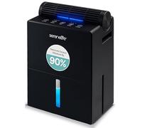 SereneLife Dehumidifier for Home - 2700ml Quiet Electric Dehumidifiers with Removable Cylinder for Closet, Dry Air Fast for Large Rooms, Small Spaces, Anti-Mould, Compact & Energy Efficient, Black
