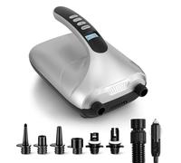 SereneLife Electric Paddle Board Pump - Portable 20 PSI Dual-Stage Air Compressor for Super Fast Inflation and Deflation, Auto-Off, LCD Display and 12V Car Connector - for SUP, Boats & Inflatables