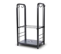 SereneLife Firewood Storage Rack - Heavy Duty Wood Stackers Organizer, 220 lbs weight Log Capacity, Stack up your Logs and Keeps it Dry, Suitable for any Seasons, Perfect for Indoor and Outdoors