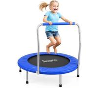 SereneLife Foldable Trampoline | Foldable trampoline with foam handle for safe indoor and outdoor workouts, fitness training, and active family fun.