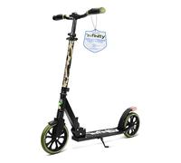 SereneLife Folding Kick Scooter for Kids Ages 8-12, Teens & Adults | Adjustable height, big wheels, holds up to 100kg, lightweight, foldable, non-slip deck, light-up wheels, boys & girls