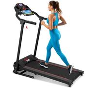 SereneLife Folding Treadmill - Foldable Home Exercise Machine, Cardio Fitness Equipment for Walking & Running, Motorized Electric Treadmill, w/LED Screen, 12 Modes, Bluetooth Connectivity, 10.4KM/H