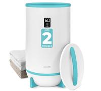 SereneLife Hot Towel Warmer Bucket w/ Customized Fragrance for Bathroom and Spa, Luxary Towel Heater Gift for Him or Her, Auto Shut Off, LED Display, Fits 2 Large Towels, Blankets, Bathrobes - Blue