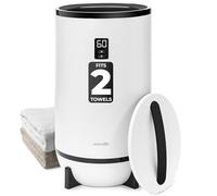 SereneLife Single Touch Towel & Blanket Warmer with Fragrant Disc Holder and LED Ring, ABS, Black, One Size