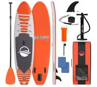 SereneLife Inflatable Stand Up Paddle Board, SUP Board- Paddleboards for Adults & Youth, Paddle Board Accessories,15.25 cm Thick Standup Paddleboarding, Non-Slip Deck, Wide Stance, Surf Control