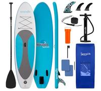 SereneLife Inflatable Stand Up Paddle Board, SUP Board- Paddleboards for Adults and Youth, Surfing Board Kit, 0.63cm Thick Standup Paddleboarding, Non-Slip Deck, Wide Stance, Surf Control w/Backpack