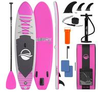 SereneLife Inflatable Stand Up Paddle Board, SUP Board- Paddleboards for Adults & Youth, Paddle Board Accessories,15.25 cm Thick Standup Paddleboarding, Non-Slip Deck, Wide Stance, Surf Control
