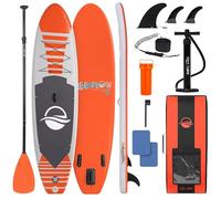 SereneLife Inflatable Stand Up Paddle Board, SUP Board- Paddleboards for Adults & Youth, Paddle Board Accessories,15.25 cm Thick Standup Paddleboarding, Non-Slip Deck, Wide Stance, Surf Control
