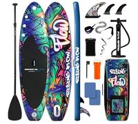 SereneLife Inflatable Stand Up Paddle Board, SUP Board- Paddleboards for Adults & Youth, Paddle Board Accessories,15.25 cm Thick Standup Paddleboarding, Non-Slip Deck, Wide Stance, Surf Control