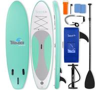 SereneLife Inflatable SUP Stand Up Paddle Board with Paddle & Pump