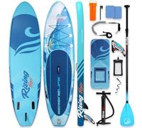 SereneLife Inflatable SUP Stand Up Paddle Board with Paddle & Pump