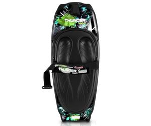 Serenelife Kneeboard, Water Sport Kneeboard with Hook for Children and Adults, Black/Green