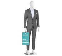 SereneLife Male Mannequin Torso Dress Form, 185cm Detachable Adjustable Full Body Stand for Displaying Clothes, Sewing, and Tailoring, Model, Durable Metal Base, Easy Assembly