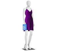 SereneLife Mannequin Body Female 175 cm, Clothes Mannequin, Female Manequins Dress Form, Manikin Full Body Detachable Display with Flexible Limbs, 360° Rotating Head & Metal Base (White)