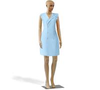 SereneLife Mannequin Body Female 175 cm, Clothes Mannequin, Female Manequins Dress Form, Manikin Full Body Detachable Display with Flexible Limbs, 360° Rotating Head & Metal Base (Tan)