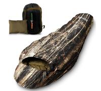SereneLife Mummy Sleeping Bag for Adults/Teens, Real Trees, 5-10°F, 4.41 lbs, 86.6" x 33.5", Unisex - Adults/Teens