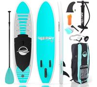 SereneLife Paddle Board Inflatable Stand Up SUP 32in Wide Stable All Round Design for Adults and Kids - Paddle Board Non Slip EVA Deck Complete Kit with Paddle Pump Backpack Leash