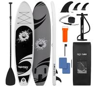 SereneLife Paddle Board Inflatable Stand Up SUP 32in Wide Stable All Round Design for Adults and Kids - Paddle Board Non Slip EVA Deck Complete Kit with Paddle Pump Backpack Leash