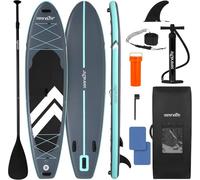 SereneLife Paddle Board Inflatable SUP 32in Wide Stable Design for Adults and Kids - Stand Up Paddle Board, Non Slip EVA Deck Beginner Friendly Kit with Paddle, Pump, Backpack, Leash