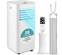 SereneLife Portable Air Conditioner 7000 BTU - Compact AC Unit for Flat Bedroom Home Office, Window Kit, 3 Modes Cooling Dehumidifier Fan, Low Noise 54 dB