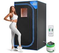 SereneLife Portable Steam Sauna, with Remote Control Timer, Home Sauna Tent, Portable Sauna, Home Steam Sauna, Infrared Sauna, Steam Room, Portable Sauna at Home, Indoor Sauna, Portable Infrared Sauna
