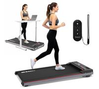 SereneLife Portable Walking Pad, Ultra Slim Under Desk Treadmill for Home or Office, Quiet 2.5HP Motor, LED Display and Remote Control, Compact Treadmill for Home and Office Fitness