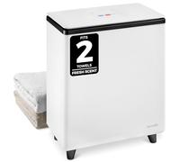 SereneLife Rectangular Bucket-Large Capacity Single Touch Towel & Blanket Warmer (Black), Stainless Steel, One Size