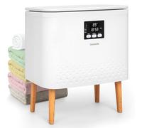 SereneLife Rectangular Towel Warmer Bucket, 20L Large Capacity Hot Towel Warmer for Bathroom with WiFi Function, Mobile App Control, Auto Shut-Off, Stainless Steel Tub, Fits 2 Towels or Blanket, White