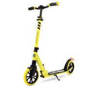 SereneLife Stable City Scooter, Height Adjustable, Foldable, Includes Strap, Stand and Pedal Brake, for Children and Adults up to 100 kg, Yellow