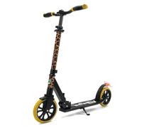 SereneLife Stable City Scooter, Height Adjustable, Foldable, Includes Strap, Stand and Pedal Brake, for Children and Adults up to 100 kg, Leopard
