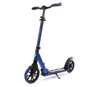 SereneLife Step, Stable City Scooter, Height-adjustable Big Wheel Scooter, Foldable with Carry Strap, Stand and Stair Brake, for Children and Adults up to 100 kg, Blue