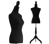 SereneLife Torso Display Female Mannequin with Adjustable Height (52-64 Inches), Easy-to-Assemble Design, Lightweight & Durable, Stable Tripod Stand, Perfect for Clothing Display