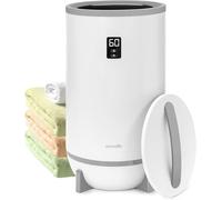 SereneLife Towel Warmer 20L Bucket - Luxury Bathroom Spa Heater with Timer, Fragrance Function & Auto Shut Off, Fits 2 Large Towels, Bathrobes or Blankets, Grey