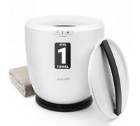 SereneLife Towel Warmer Bucket - Luxury Electric Towel Heater with Auto Shut-Off & Aromatherapy, Fits Large Bath Towel, Blanket, Robe or Pyjamas - Spa & Bathroom Use (Black)