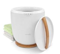 SereneLife Towel Warmer Bucket - Luxury Electric Towel Heater with Auto Shut-Off & Aromatherapy, Fits Large Bath Towel, Blanket, Robe or Pyjamas - Spa & Bathroom Use (Honey)