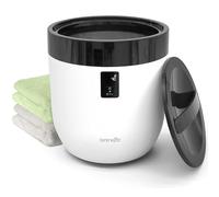 SereneLife Towel Warmer for Bathroom & Spa, Luxury Hot Towel Heater Bucket with Customized Fragrance, Auto Shut Off, Fits 1 Large Blanket, Bathrobe, PJs (Black)