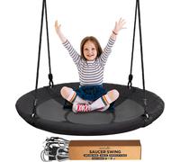 SereneLife Tree Swing Seat, Large Round Saucer Kids Swings, Adults and Kids Nes