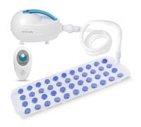 SereneLifeHome Massaging Bubble Mat for Tub - Full Body Bubbling Bath Spa Mat with Motorized Air Pump, Non-Slip Waterproof Design, Remote Control, Aroma Clip for Essential Oils, 47” x 14.2”