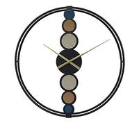 SERENEPEAK Pendulum Wall Clock, Metal Wall Clock With Quartz Movement Wrought Iron Decor Multiple Sizes(S)