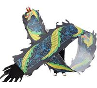 SERENEPEAK Ribbon Float Dancing Dragon Fitness, Outdoor Lawn Patio Beach Exercise Float Exercise Ribbon Float(D,6m/19.7ft)