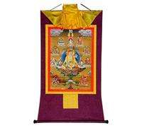 SERENEPEAK Tangka, Eight Forms of Padmasambhava,Guru Rinpoche,Lotus Born,Buddha Tapestry with Scroll