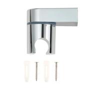 SERENEPEAK Wall Mounted Hand Shower Head Holder Universal Adjustable Full Plating Shower Rail Head Holder(Chrome Plated)