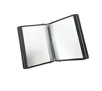 SERENEPEAK With 10 Double Sided Panels Wall Mounted Reference System for A4 Letter Size Documents Assorted Colors PVC(Black)