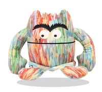 SereneSage Colour Monster Plush, Cute Stuffed Animalr, Emotional Support, Soft Plushie Inspired by Colourful Storybooks, Ideal for Birthday or Various Festive Room Decor Gifts (Colour)